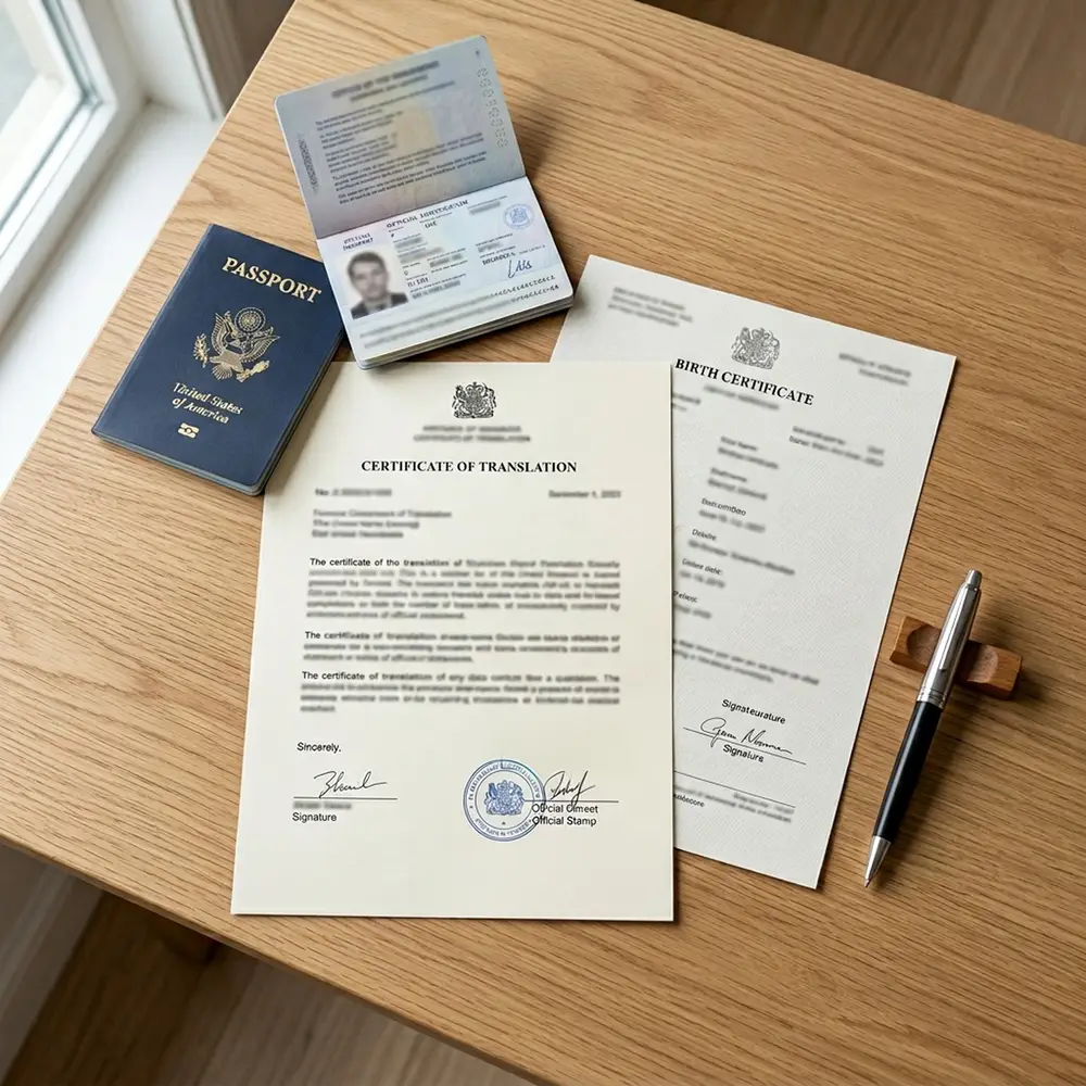 Translation of Birth Certificate for USCIS