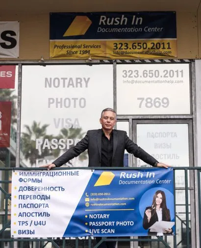 Documents prepared for legalization at Rush In Documentation Center