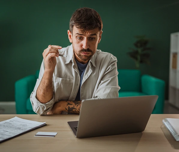 A client thinking over his immigration options
