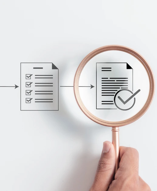 Client submitting documents for apostille processing