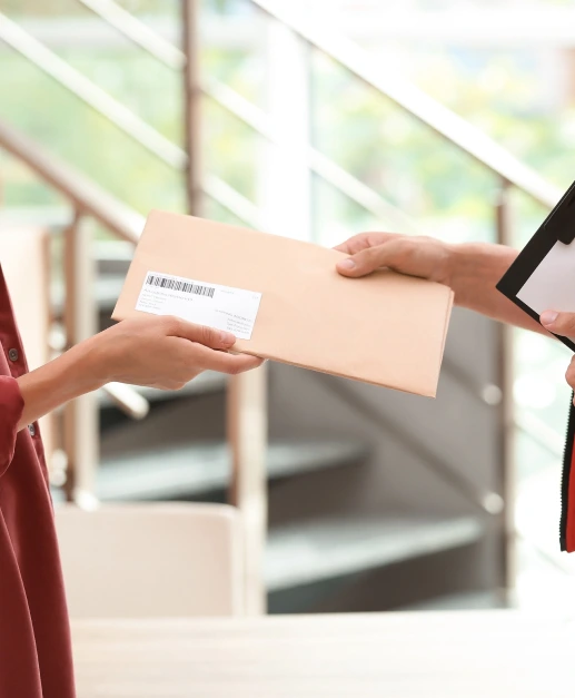 Apostilled documents packed for domestic and international delivery